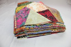 10 Batik Crazy Quilt 10″ Squares No Duplicates Cotton Fabric-Quilt-Crafts-Sew