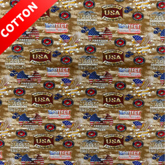 United States Marine Corps Cotton Fabric – 44″ Wide – Sold by The Yard & Bolt
