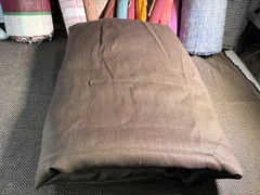 100% Flax Linen Fabric Medium Weight in brown by half yard dark brown 54″wide