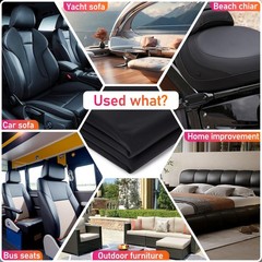 Marine Vinyl Upholstery Faux Leather: Black Grain Faux Leather 54″x36″ Marine…