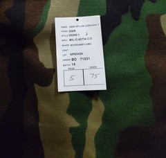 1000 D M81 woodland camo fabric USGI Mil Spec Mil-C-43734 Nylon Cordura