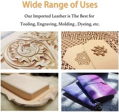 Veg Tan Cowhide Tooling Leather 3-11oz (1-4.8mm) Pre-Cut Special Bundle Sets