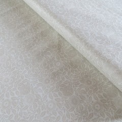 Yard ~ Smithsonian Wild Flowers Silhouette, Cream~ $3.99 Ships ANY Amount Fabric