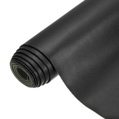 PU Faux Leather Fabric 0.4 Yards Synthetic Leather Material Black