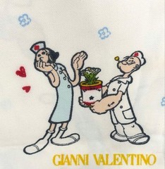 GIANNI VALENTINO & POPEYE Vintage Fabric 149x50cm Wide Retro Collectible