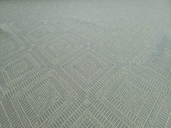 Schumacher Geometric Weave Indoor/Outdoor Linen in Chambray BTY Gorgeous