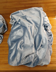 Luxury Crushed Blue Velvet Fabric For Dresses & Upholstery 2 Panels 10FT X 7FT