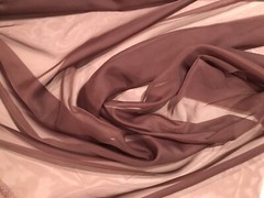 Brown Sheer Fabric 16 yards 118 wide drapery curtain Rose Brand Fire Resistant
