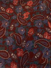 6 Yards Lightweight Floral And Paisley Print Fabric 54” Wide *see description
