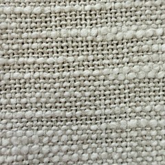 India Cotton Textured Basketweave Heavy Fabric Off White Greige 1.25 Yds 55 W