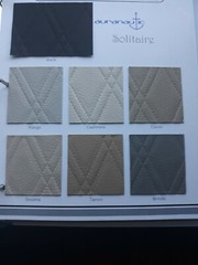 Marine Vinyl Fabric (BRINDLE) Embossed Diamond Stitch Quality Outdoor UV 54″