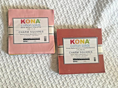 Kona By Robert Kaufman 2 Charm Bundles Rainbow Paintbox Basics & New Bright