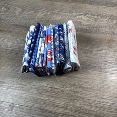 Lot 10 Fat Quarters 100% Cotton Quilt Shop Quality Quilters Stash Builder