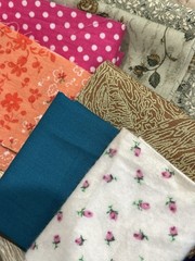 12+ LB Fabric Remnant Lot Quilt Cotton Yardage Precuts Squares Strips Craft