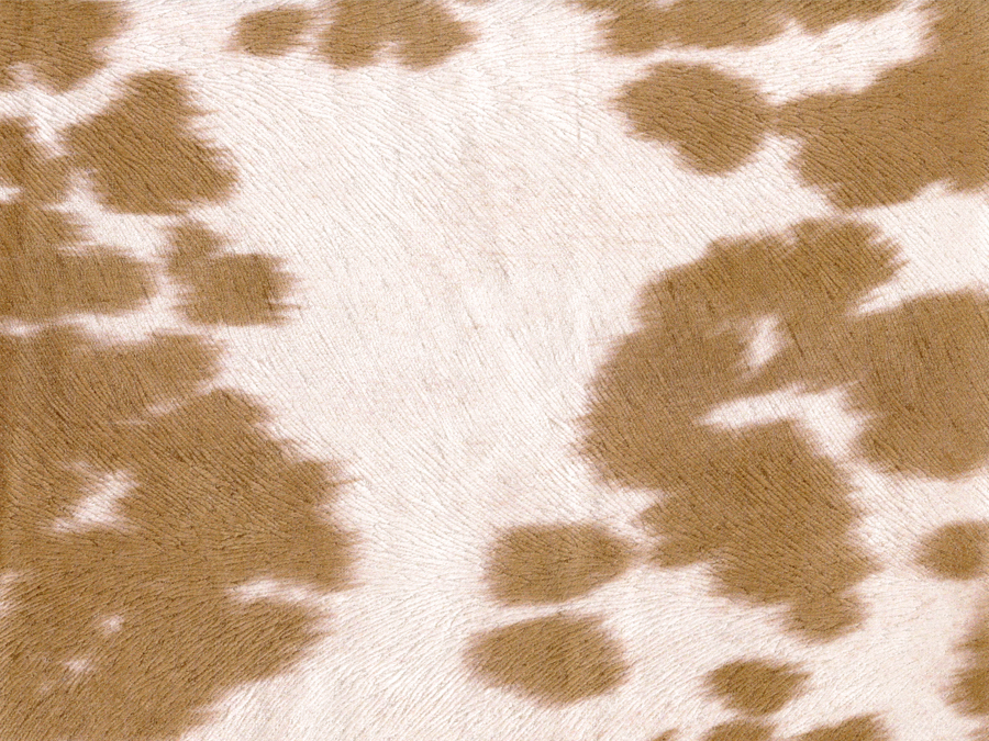 Suede Cow Print MOCHA Fabric / 54″ Wide / Sold by the Yard