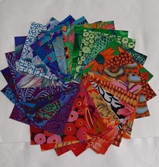 Kaffe Fassett Charm Pack 50 5″ Squares Assorted Fabric 100% Cotton Quilt Fabric