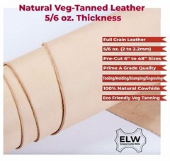 Veg Tan Tooling Leather 5/6 oz (2-2.4mm) 2 Piece Special Price