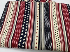 American Patriotic Stars and Stripes fabric textile Red White and Blue Your Pick