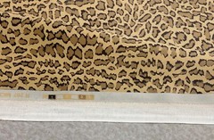 MICROFIBER BOBCAT CAMEL BEIGE FLOCK VELVET FURNITURE CUSHION FABRIC BY YARD 55″W
