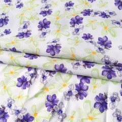 1yard X 1.4meter Breathable Dress Material Soft Viscose Poplin Fabric Floral