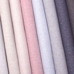 ROBERT KAUFMAN “ESSEX YARN DYED HOMESPUN” Linen Cotton Blend by the 1/2 yard