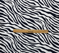 ZEBRA SKIN BLACK WHITE 600D CORDURA TYPE PACK CLOTH DWR FABRIC BY YARD 59″ W