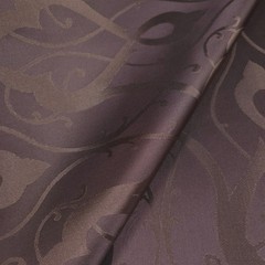 Reversible Brown Damask Jacquard Upholstery Drapery Fabric 54″ By The Yard