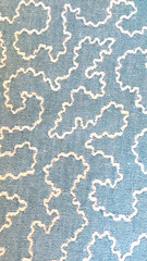 Linwood Fabric/Tango Weaves II / Cyan Width 140cm Length 4.20 metres