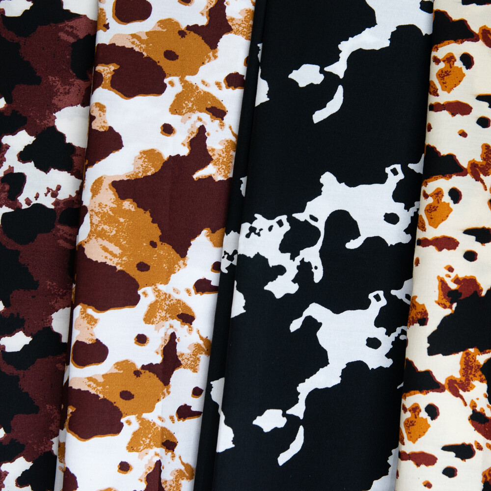 Cow Print Fabric 100% Cotton Farm Animal 58/60″ Wide Sold BTY