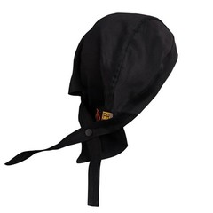 Flame Resistant FR Flex-fit Doo-Rag/Du-Rag/Do-Rag – 100% Cotton – 9 oz (Black)