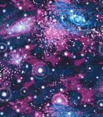 Galaxy Purple Glitter Cotton Fabric (1 yard)