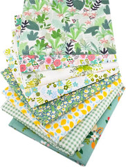 Fat Quarters Fabric Bundles, 8 Pcs 100% Cotton 19.69” X 19.69” Precut Quilting