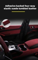 For DIY Craft Self Adhesive Faux Suede Fabric Car Interior Stretch Wrap