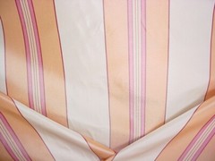 13-1/2Y Brunschwig Fils BR-89736 Cream Apricot Silk Stripe Upholstery Fabric