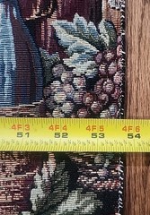 2 Yds/Wine Country TAPESTRY Woven Upholstery 54 X 79 Grapes Bottles UNCUT