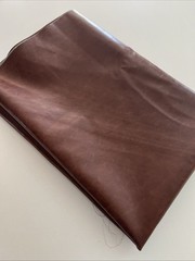 Large Brown Marine Upholstery Vinyl Fabric Remnant 54.5” x 82” Boat RV Auto Seat