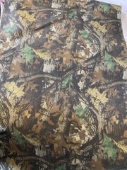 Timber Fabric Green brown Camouflage Waterproof cuts 22” by 70” piece