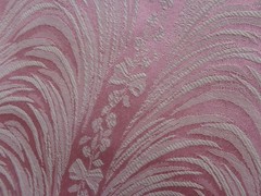 Vtg Rose & Cream Damask Brocade~UNUSED~Lg Piece 60″ x 40″