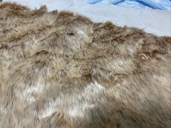 Love Sac Elk Phur Golden Brown Faux Fur Remnant- Approx. 1.75 yards