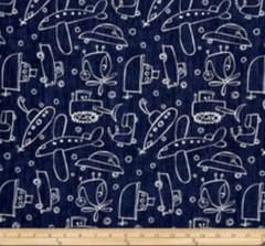 1 Yard Of David Walker Jeans & Things Automobiles Fabric 100% Cotton Cars, Boats