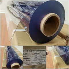 Clear plastic vinyl PVC 54″X 61YDS ROLL 20 Gauge Double Polished MARINE GRADE