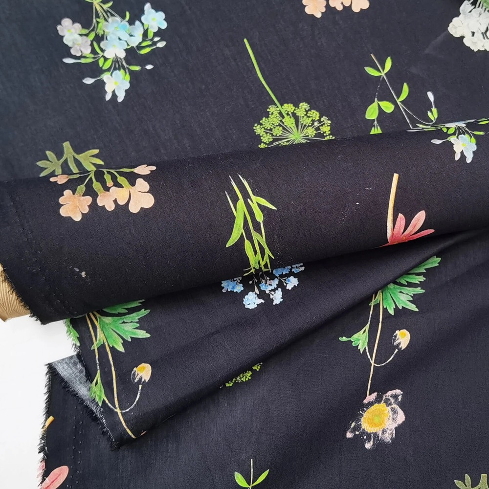 57”Wide By Yard Digital Print Cotton Material Fabrics Poplin Sewing Shirt Dress