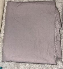 Fabric Remnant Lot Of 7 Pieces Assorted Solid Colors Sizes & Materials 1.10 Lbs