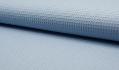100% Cotton WAFFLE Honeycomb Pique Fabric Material – DUSTY BLUE