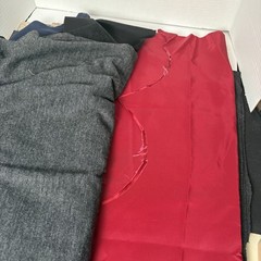 3lb-7oz Fabric Remnants & Craps Lot Mixed Destash, Silk, Cotton, Stretch Knit