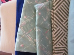 19 lbs. Lot of Large assorted Polyester, Cotton,and mixed fabrics
