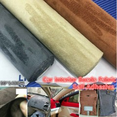 143x50cm Self Adhesive Faux Suede Fabric Wrap Film Sticker Stretch DIY Multi Sew