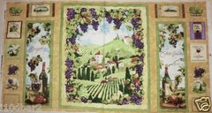VINEYARD COUNTRY WINE FABRIC GRAPES QUILT FABRIC SOUTH SEAS IMPORTS BTP NEW