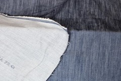 USA STONEWASH DENIM INDIGO FABRIC DNA FR FLAME RETARDANT 60″ COTON BLEND 10 OZS