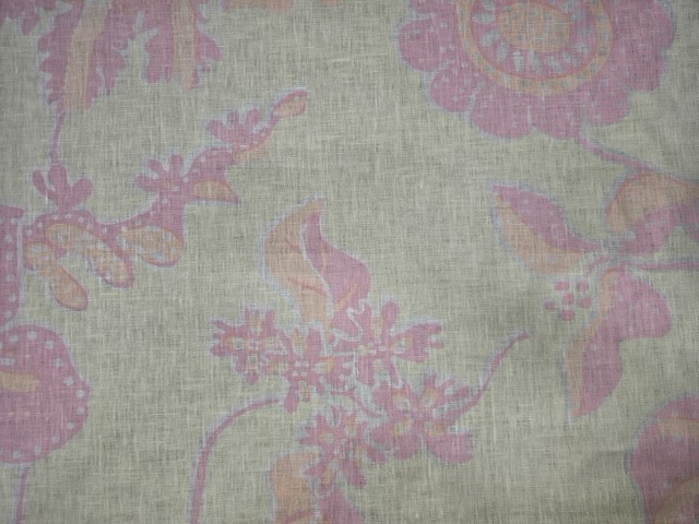 China Seas – Albany – Color Pink on Cream – 4 yards